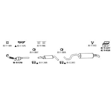 Výfukový systém HJS Sk_194