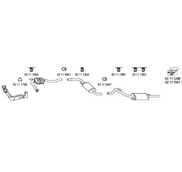 Výfukový systém HJS VW_1298