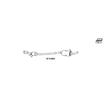 Prid.zarizeni, katalyzator/filtr pevnych casti(Kombi-system) HJS 93 11 9012