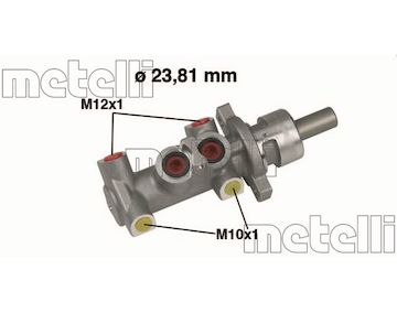 Hlavní brzdový válec METELLI 05-0301