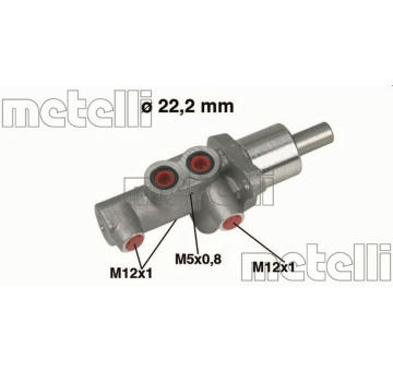 Hlavní brzdový válec METELLI 05-0436