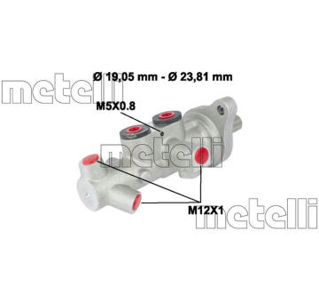 Hlavní brzdový válec METELLI 05-0626
