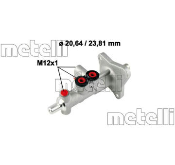 Hlavní brzdový válec METELLI 05-0663