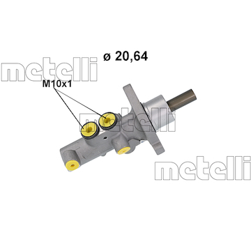 Hlavní brzdový válec METELLI 05-1173