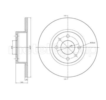 Brzdový kotouč METELLI 23-0128