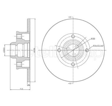 Brzdový kotouč METELLI 23-0312