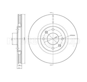 Brzdový kotouč METELLI 23-0336