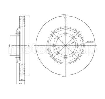 Brzdový kotouč METELLI 23-0405