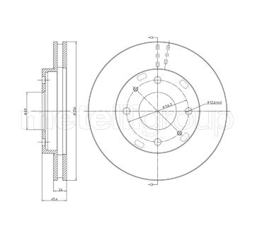 Brzdový kotúč METELLI 23-0461C