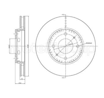 Brzdový kotouč METELLI 23-0467C