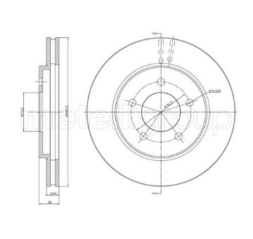 Brzdový kotouč METELLI 23-0473