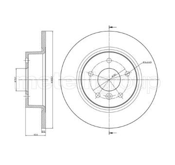 Brzdový kotouč METELLI 23-0483C