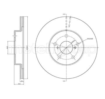 Brzdový kotouč METELLI 23-0509