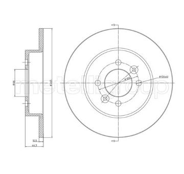 Brzdový kotouč METELLI 23-0534