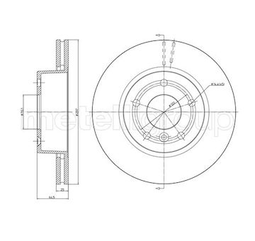 Brzdový kotouč METELLI 23-0543