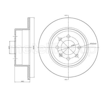 Brzdový kotouč METELLI 23-0606C