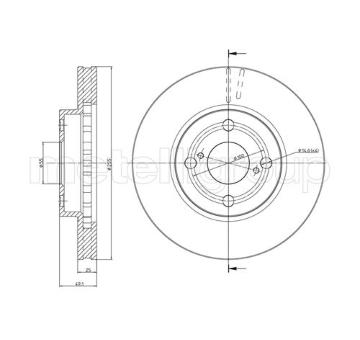 Brzdový kotouč METELLI 23-0637