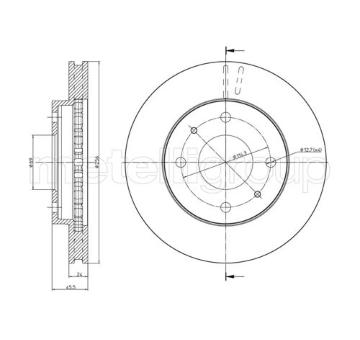 Brzdový kotouč METELLI 23-0653