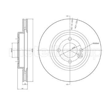 Brzdový kotouč METELLI 23-0666C