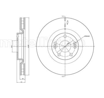 Brzdový kotouč METELLI 23-0678
