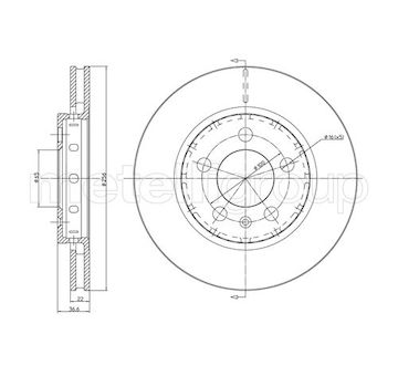 Brzdový kotouč METELLI 23-0695C