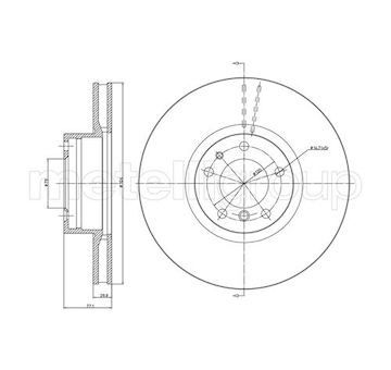 Brzdový kotouč METELLI 23-0703C