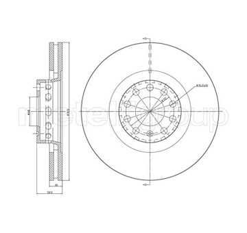 Brzdový kotouč METELLI 23-0737C
