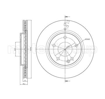 Brzdový kotouč METELLI 23-0759C