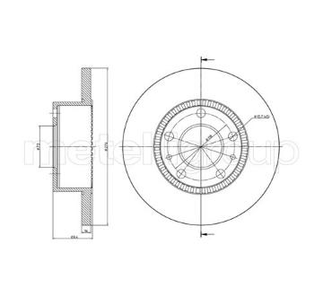 Brzdový kotouč METELLI 23-0779
