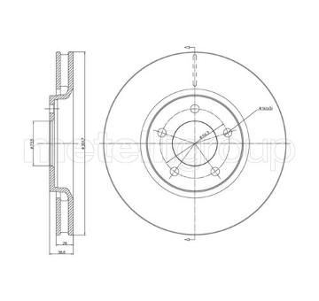 Brzdový kotouč METELLI 23-0780C