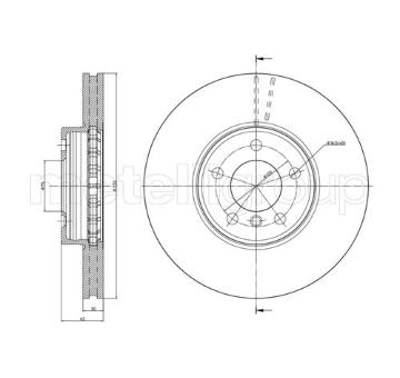 Brzdový kotouč METELLI 23-0784C