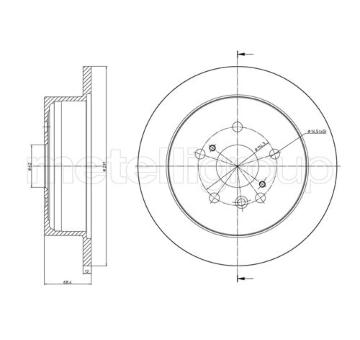 Brzdový kotouč METELLI 23-0802C