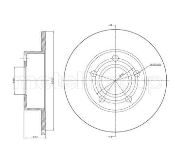 Brzdový kotouč METELLI 23-0807C