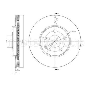 Brzdový kotouč METELLI 23-0832C