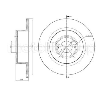 Brzdový kotouč METELLI 23-0856C