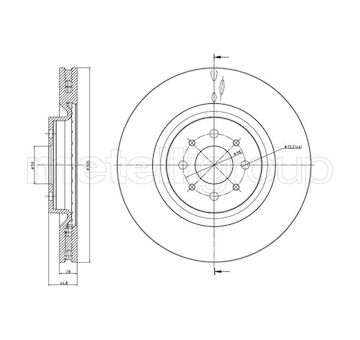 Brzdový kotouč METELLI 23-0907C