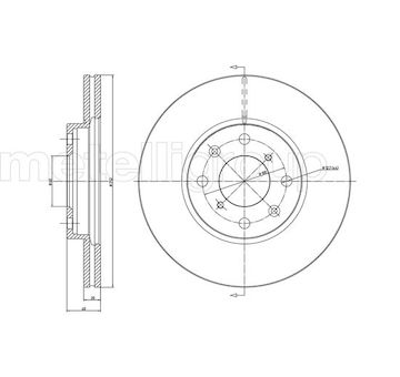 Brzdový kotouč METELLI 23-0908C