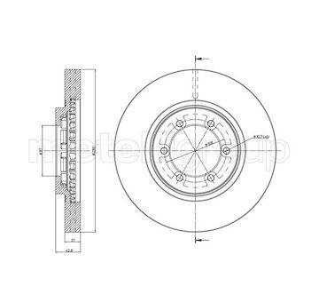 Brzdový kotouč METELLI 23-0954C