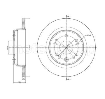 Brzdový kotouč METELLI 23-0956C