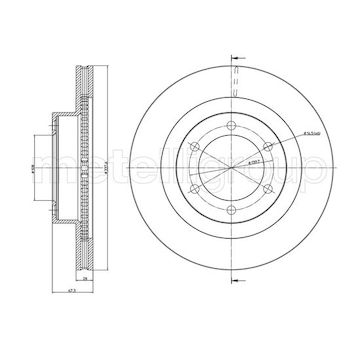 Brzdový kotouč METELLI 23-0968C