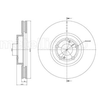 Brzdový kotouč METELLI 23-0970C