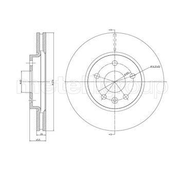 Brzdový kotouč METELLI 23-1001C