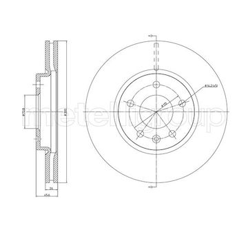 Brzdový kotouč METELLI 23-1003C