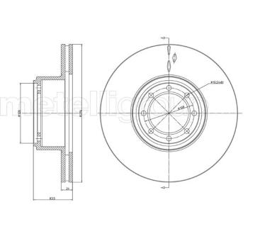 Brzdový kotouč METELLI 23-1040C