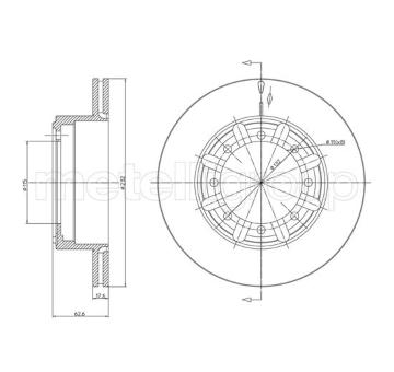 Brzdový kotouč METELLI 23-1046