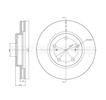 Brzdový kotouč METELLI 23-1055C