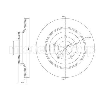 Brzdový kotouč METELLI 23-1081C