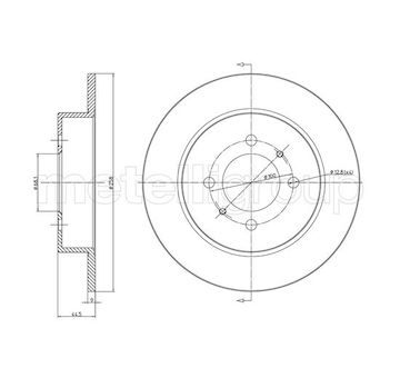Brzdový kotouč METELLI 23-1083C