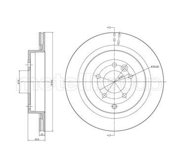 Brzdový kotouč METELLI 23-1127C