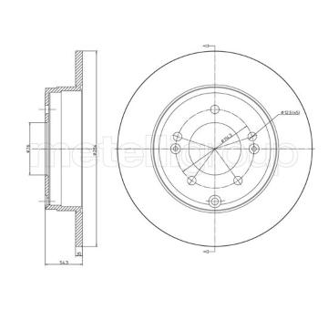 Brzdový kotouč METELLI 23-1161C